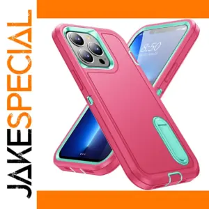 Pink Kickstand Case for iPhone 15