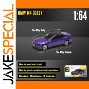 BMW M4 G82 Purple Diecast Model 1:64 Scale