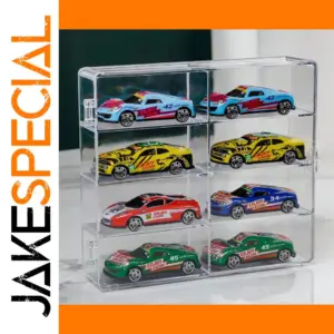 Acrylic Display Case for 8 Toy Cars