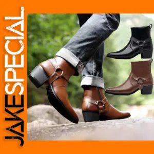 Men's Classic Western Cowboy Knight Chelsea Boots Model 9093