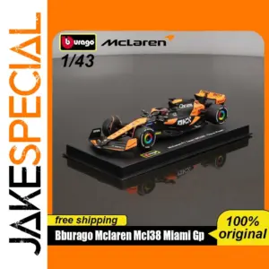 2024 Bburago 1:43 Mclaren Mcl38 Monaco GP Diecast Model