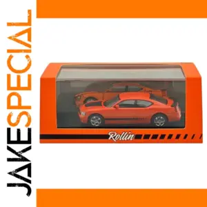 Rollin 1/64 Orange Charger Diecast Model Car
