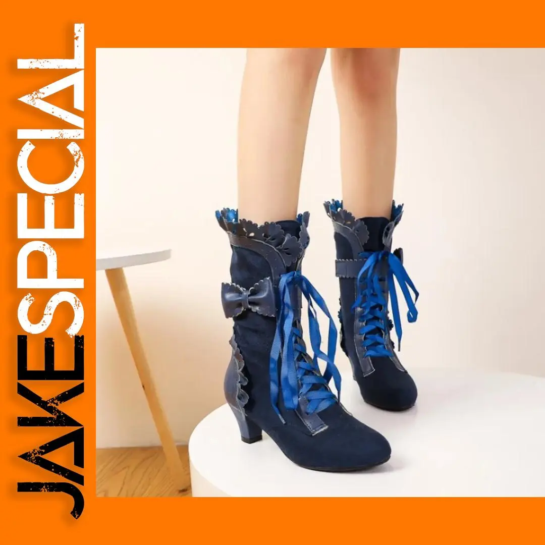 Autumn Winter Vintage Women Victorian Boots 1 Autumn Winter Vintage Women Victorian Boots