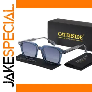 Retro Square Frame Sunglasses Men's Women’s Gradient Lenses