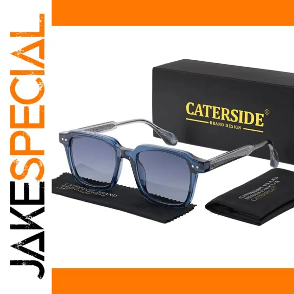 Retro Square Frame Sunglasses Men's Women’s Gradient Lenses