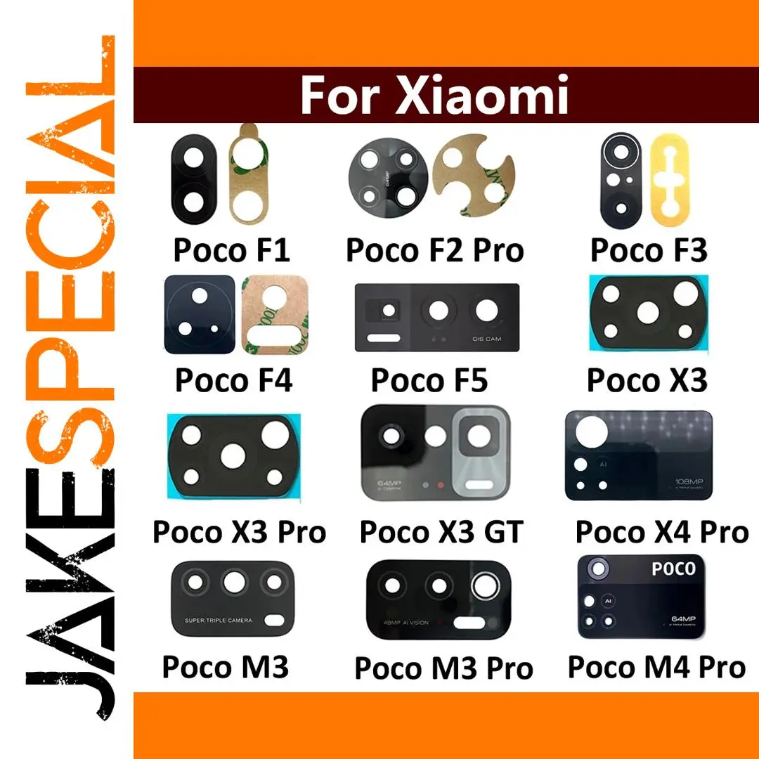2Pcs Rear Camera Glass Lens for Xiaomi Devices 1 2Pcs Rear Camera Glass Lens for Xiaomi Devices