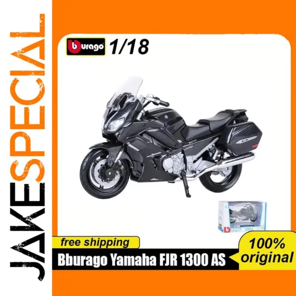Bburago 1:18 Yamaha Fjr 1300 As Diecast Motorcycle Model