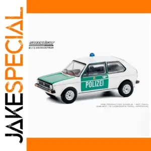 Vintage Greenlight 1:64 1974 Golf Mk1 Police Model
