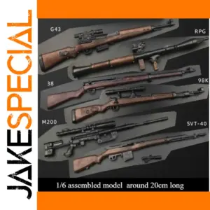 1/6 Scale Model Rifle Set for Collectors