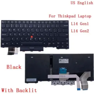 Lenovo Thinkpad L14 Backlight Keyboard G1 G2 US UK JP 19 98d15a16 no logo