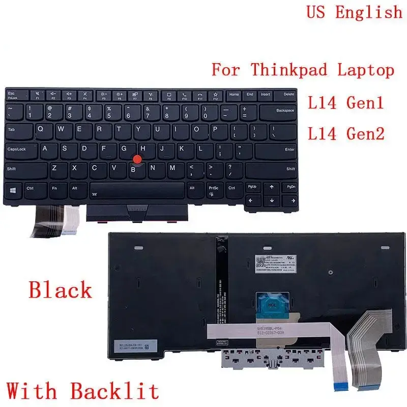 Lenovo Thinkpad L14 Backlight Keyboard G1 G2 US UK JP 10 Lenovo Thinkpad L14 Backlight Keyboard G1 G2 US UK JP - Image 10