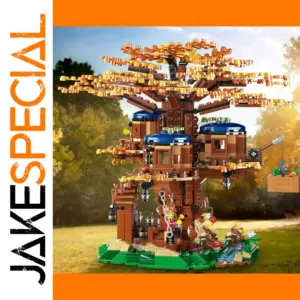 All Seasons Treehouse City Building Blocks Set