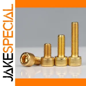 Titanium Gold Plated Hex Socket Screws M6 M8