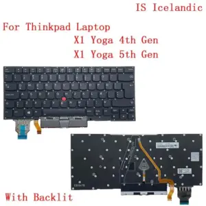 Backlit Spanish Keyboard for Lenovo ThinkPad X1 Yoga 26 9a49768f no logo