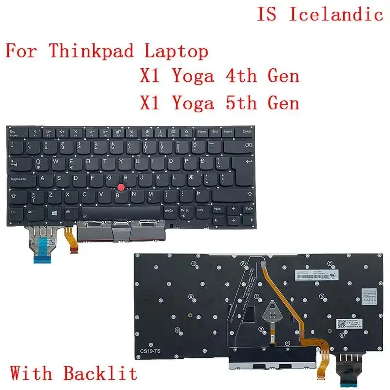 Backlit Spanish Keyboard for Lenovo ThinkPad X1 Yoga 10 Backlit Spanish Keyboard for Lenovo ThinkPad X1 Yoga - Image 10
