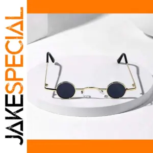 Vintage Round Punk Sunglasses for Women