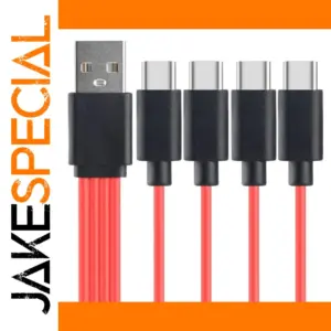 4 Port Type-C USB Splitter Charging Cable