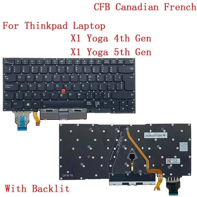 Backlit Spanish Keyboard for Lenovo ThinkPad X1 Yoga 11 Backlit Spanish Keyboard for Lenovo ThinkPad X1 Yoga - Image 11