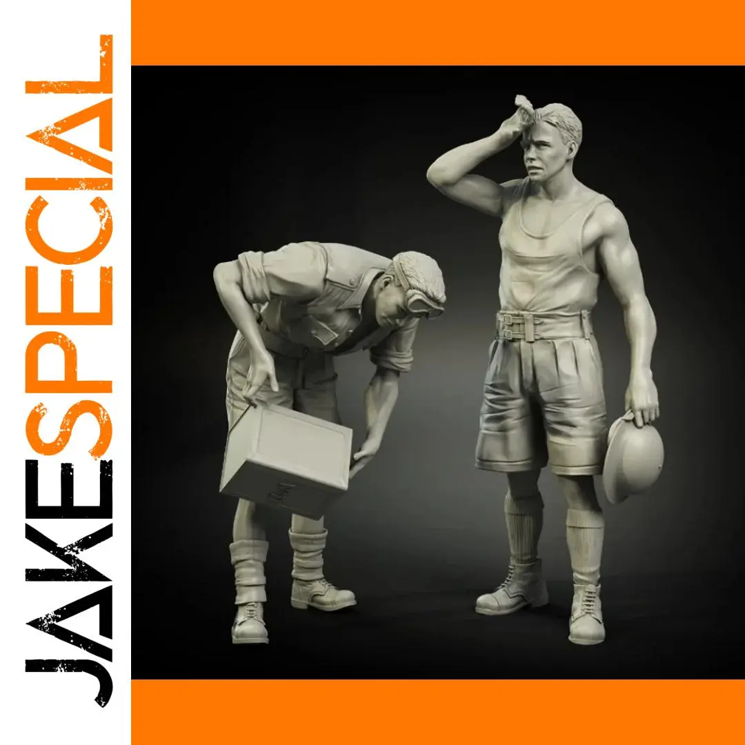 1/35 Scale Resin WWII Military Figure Kit 1 1/35 Scale Resin WWII Military Figure Kit