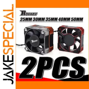 High-Quality Metal RC Cooling Fans Set for 1/10 and 1/8 Vehicles