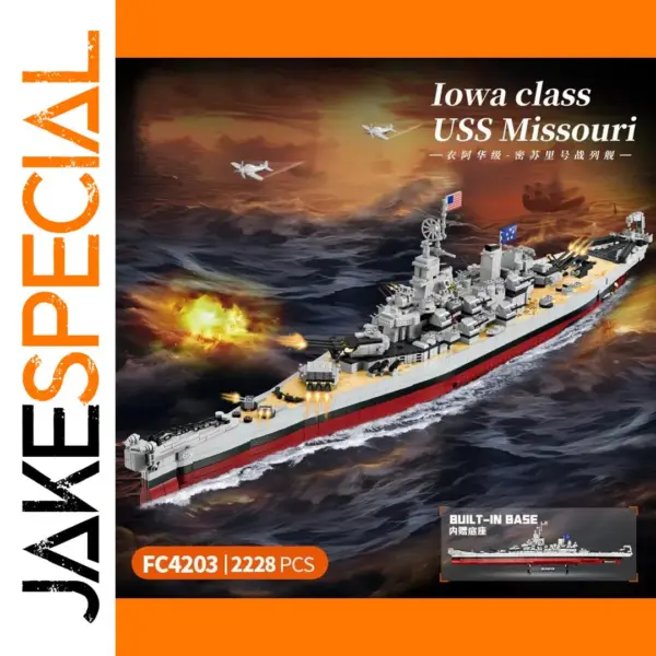 FC4230 Missouri Battleship Model Building Blocks