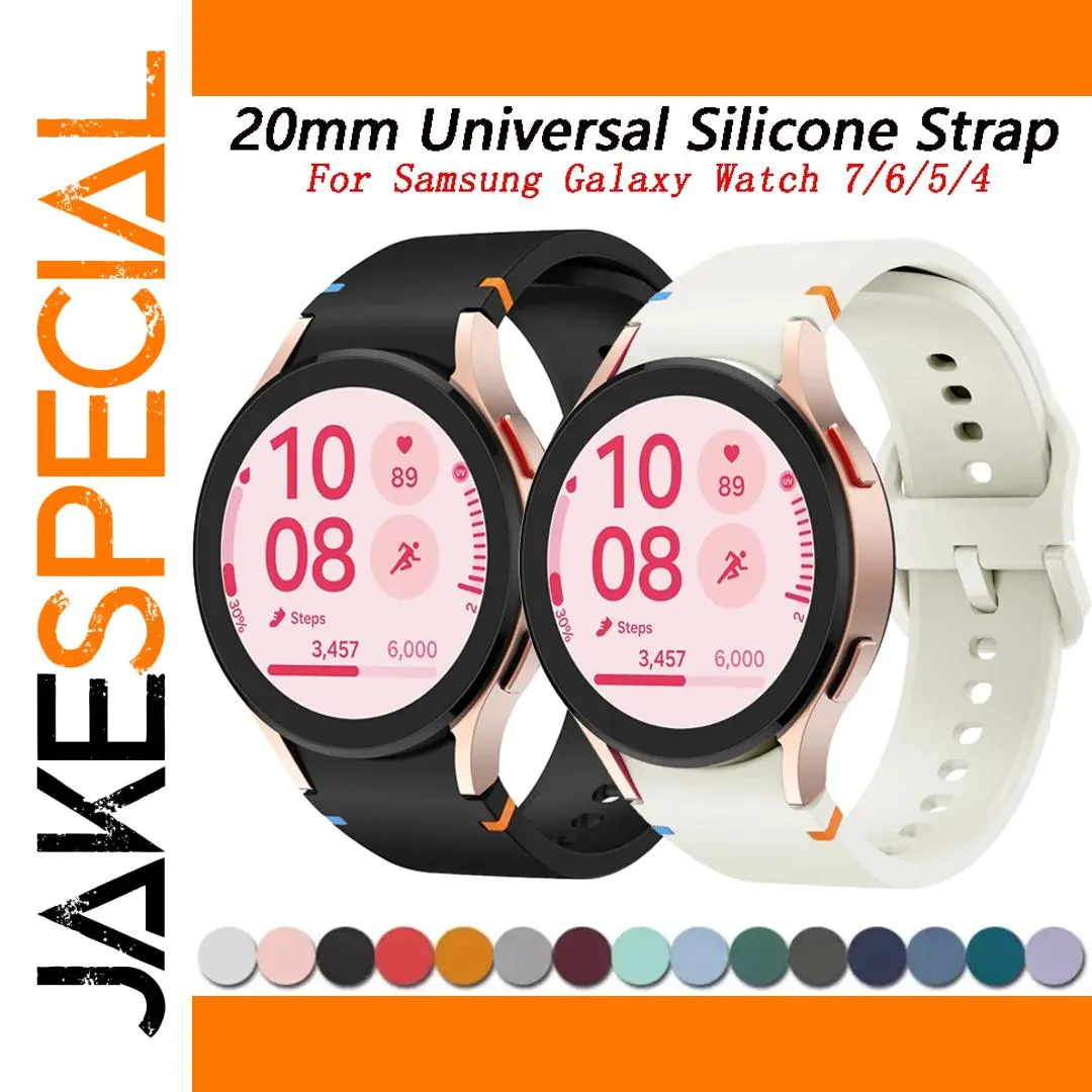 20mm Silicone Strap for Samsung Galaxy Watch Models 1 20mm Silicone Strap for Samsung Galaxy Watch Models