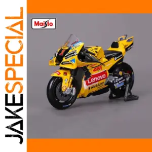 Maisto 1:18 Yellow Ducati Racing Model