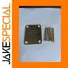 Gold Electric Guitar Neck Plate with Screws