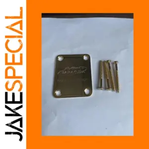 Gold Electric Guitar Neck Plate with Screws