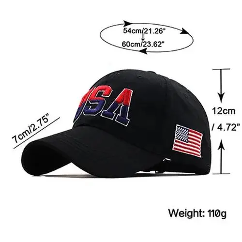 Unisex USA Flag Baseball Cap for Men Women 5 Unisex USA Flag Baseball Cap for Men Women - Image 5