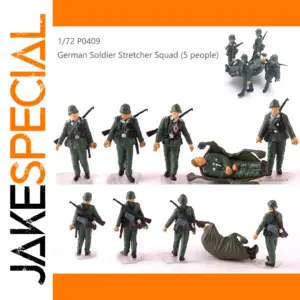 1/72 German WWII Medic Stretcher Squad Model