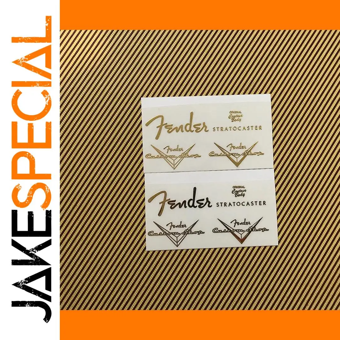 Fender Stratocaster Headstock Decals Set of 2 1 Fender Stratocaster Headstock Decals Set of 2