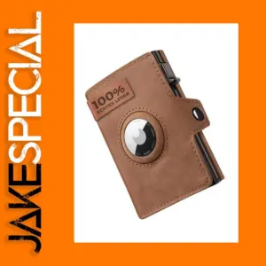Men's Leather Wallet with RFID and AirTag Slot