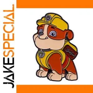 Cute Cartoon Dog Firefighter Brooch for Backpack