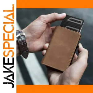 Men's RFID Anti-Theft Slim Wallet with Zipper