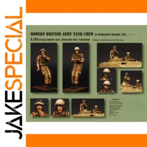 1/35 British Army Tank Crew Resin Figures Unassembled