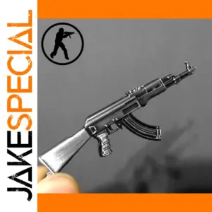 AK-47 Metal Replica Keychain Model