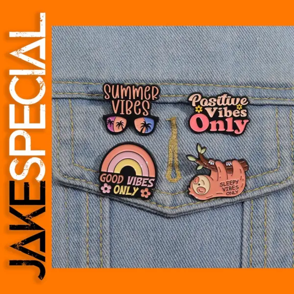 Cute Sloth Enamel Pins for Summer Vibes