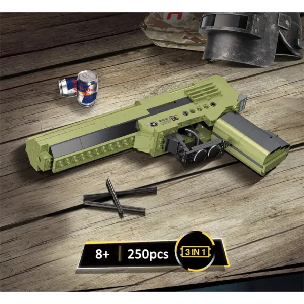 Military Series Desert Eagle Pistol MK14 Building Blocks Set - Image 7