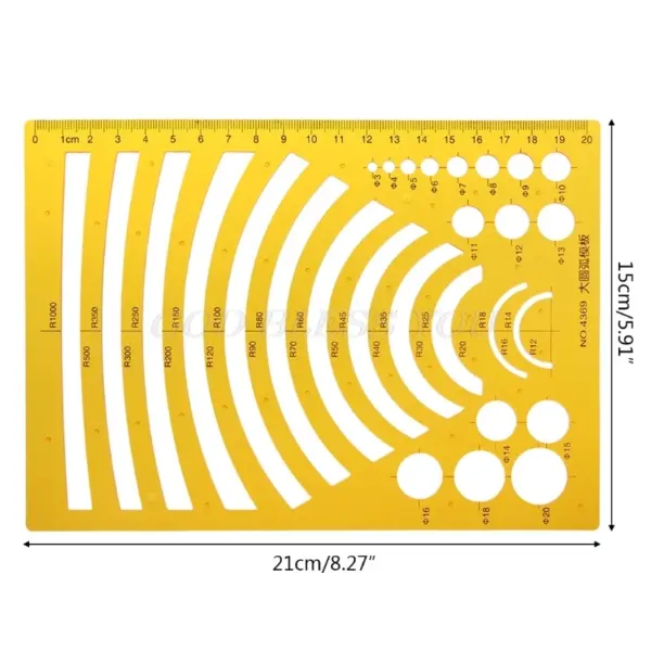 K Resin Geometric Template Ruler Stencil - Image 20