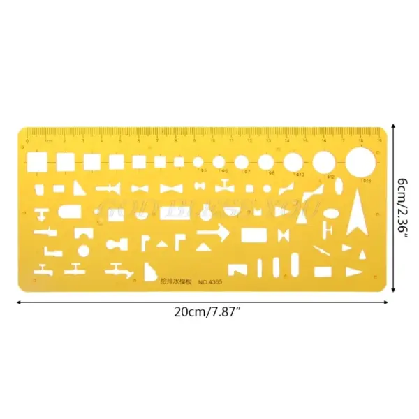 K Resin Geometric Template Ruler Stencil - Image 24