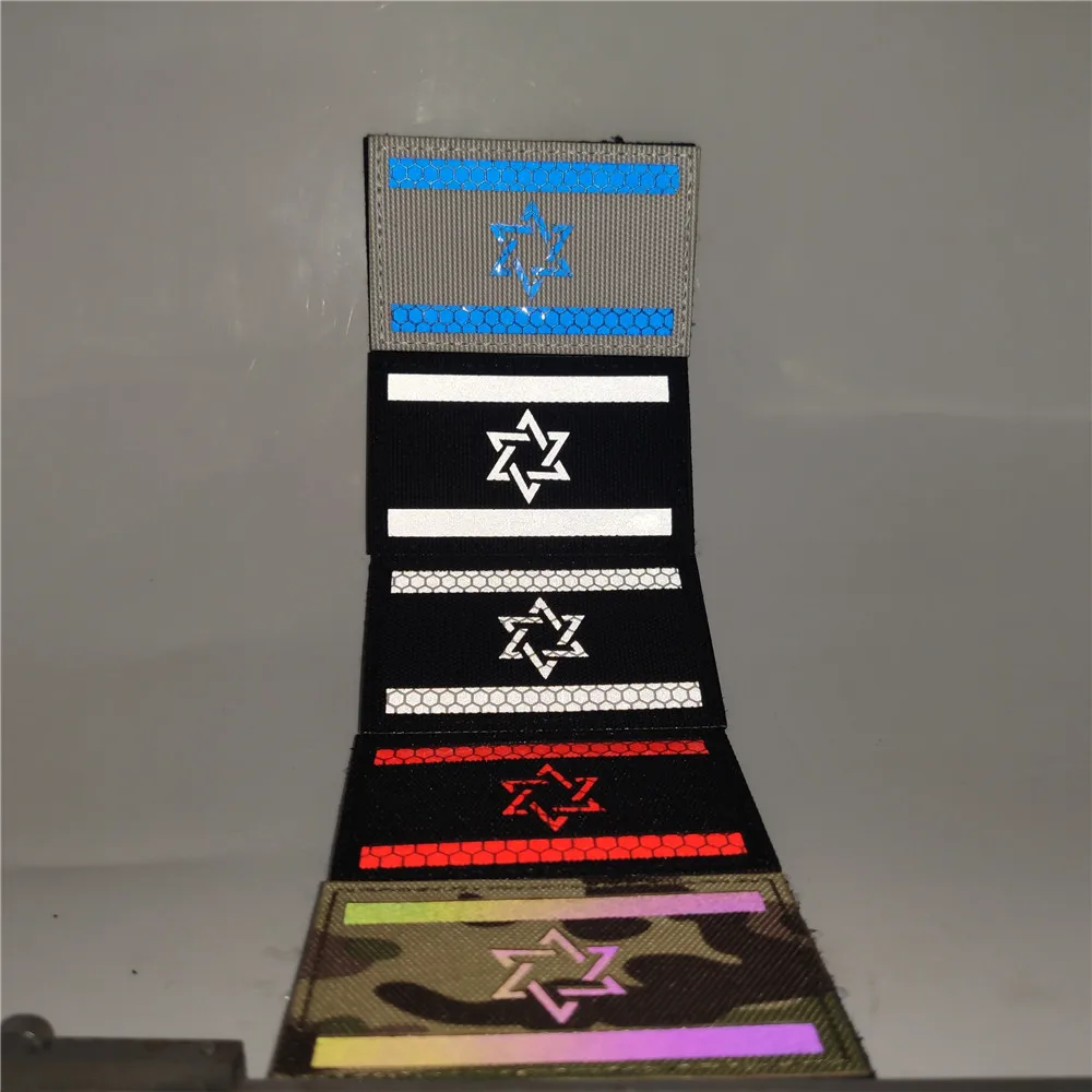 Israel Flag Embroidered Tactical Patch 3 Israel Flag Embroidered Tactical Patch - Image 3