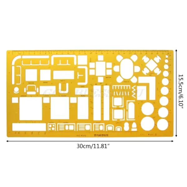 K Resin Geometric Template Ruler Stencil - Image 21
