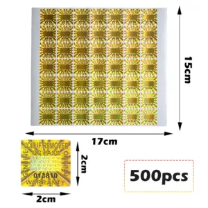 Golden Tamper Evident Security Seal Stickers 14 H220fc5ac19844e1ba8b223b2934c3fe7T