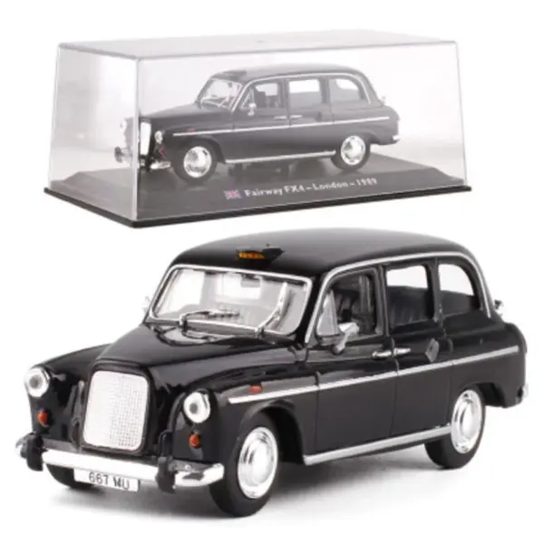 1:43 Scale Diecast Metal Classic Taxi Model - Image 2