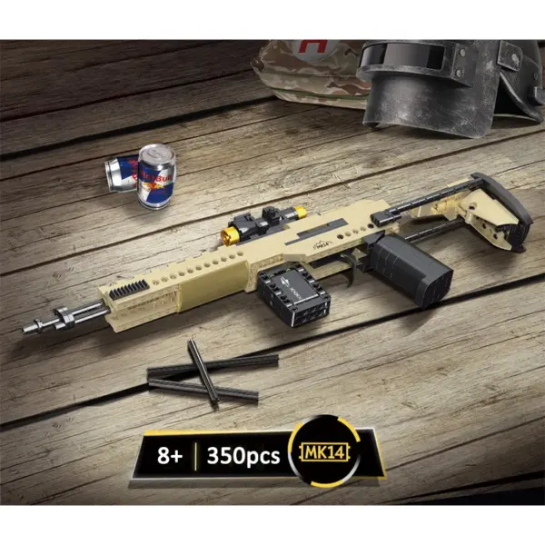Military Series Desert Eagle Pistol MK14 Building Blocks Set - Image 11