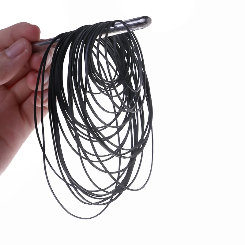 80-Piece Black Rubber Bands Set 0.5mm Width 6 80-Piece Black Rubber Bands Set 0.5mm Width - Image 6