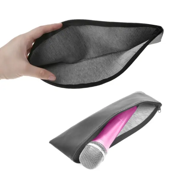 2-Pack Leather Microphone Storage Cases for Shure Wireless - Image 3