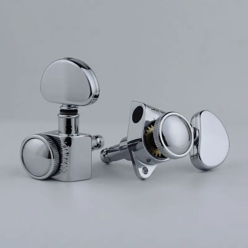 GUYKER Chrome Locking Tuners 3x3 for Guitars 6 GUYKER Chrome Locking Tuners 3x3 for Guitars - Image 6