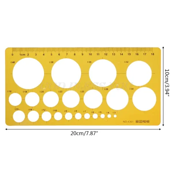 K Resin Geometric Template Ruler Stencil - Image 12
